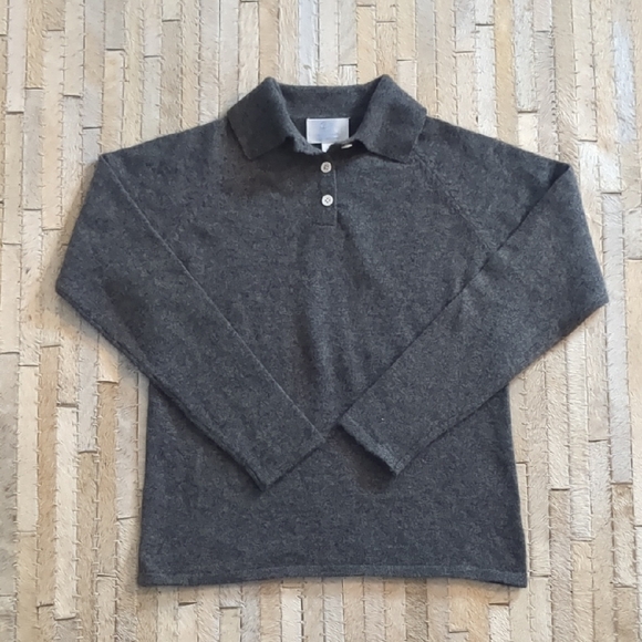 CZ by Carolina Zapf Kids 100% Cashmere Gray Sweater